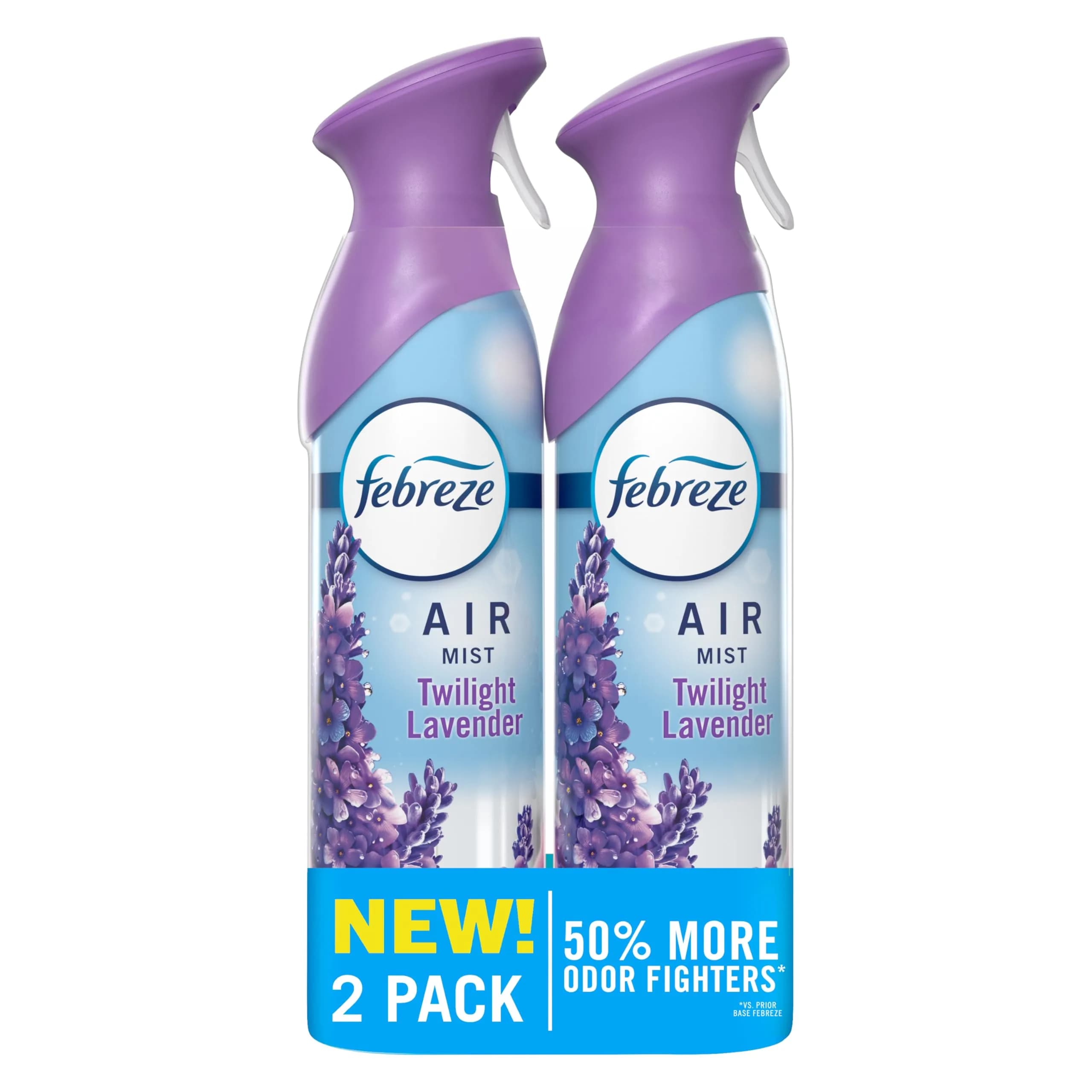 Febreze Air Mist Twilight Lavender Scent Room Spray 490ml (16.2 Fl Oz) | Odor Fighting Air Freshener - main product image