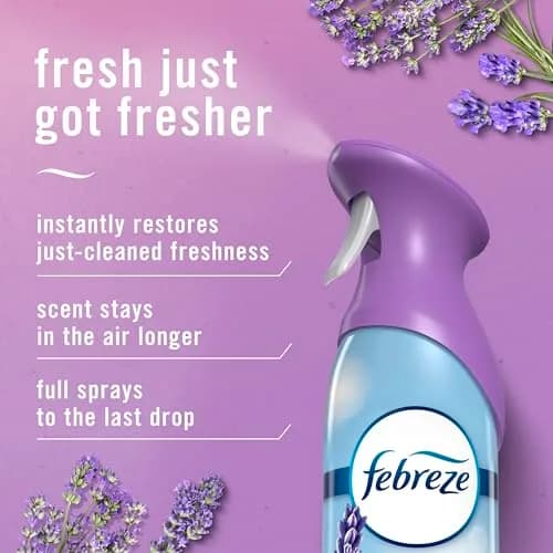 Febreze Air Mist Twilight Lavender Scent Room Spray 490ml (16.2 Fl Oz) | Odor Fighting Air Freshener thumbnail 3