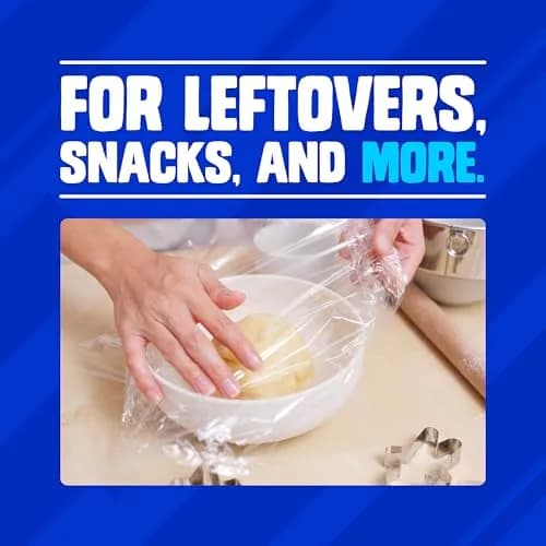 Ziploc Wrap Food Storage 100 Sq Ft Roll | Protects Food on Glass, Plastic, Metal Surfaces thumbnail 4