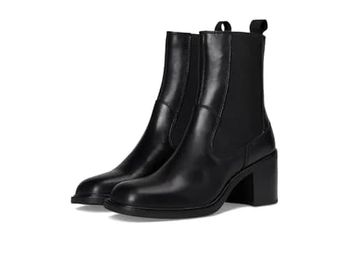 Vagabond Meryl Chelsea Boot 7 Medium | Leather, 60mm Heel, Black thumbnail 1
