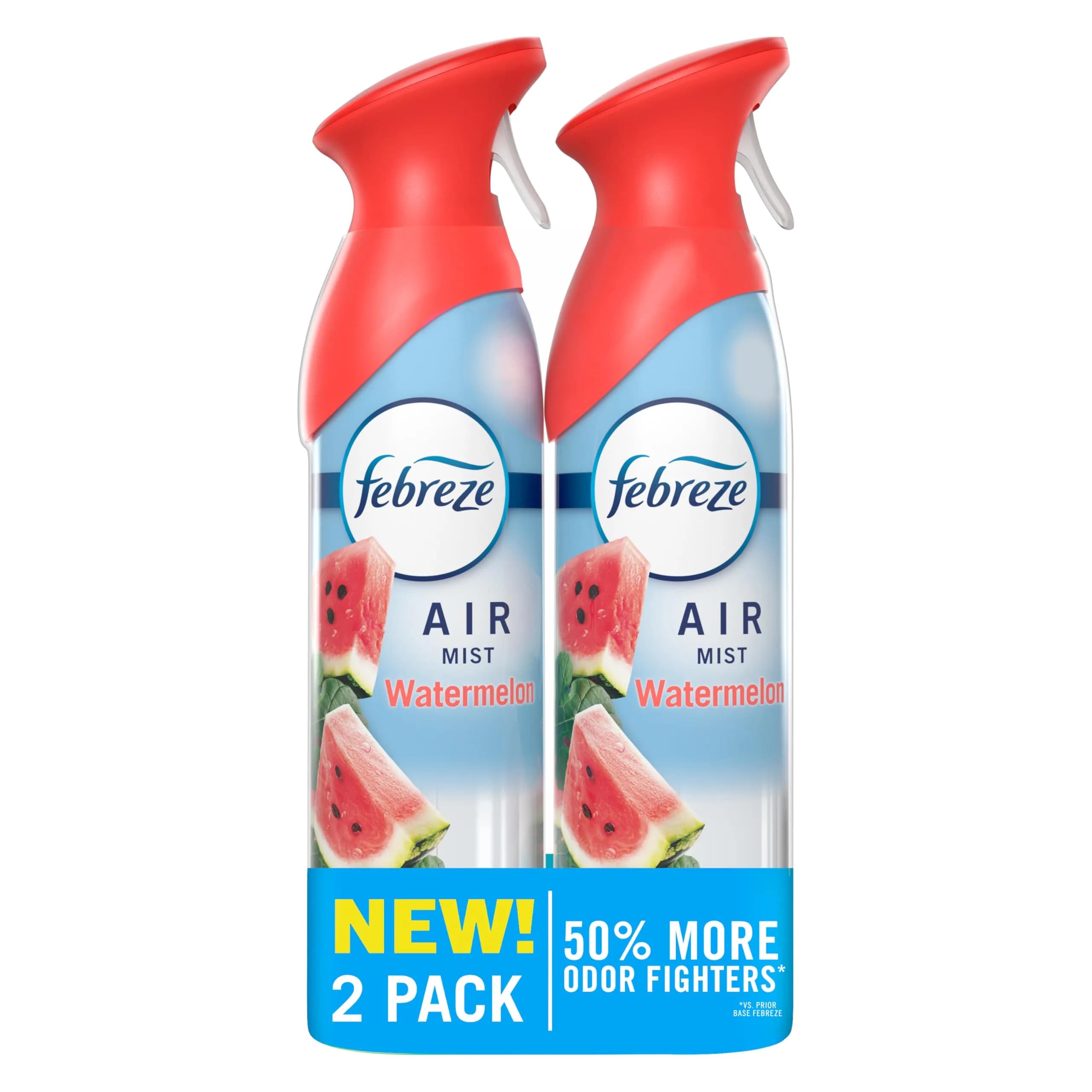 Febreze Air Mist Room Freshener Spray Watermelon Scent 490ml (16.2 Fl Oz) Pack of 2 | Fights Odors Instantly - main product image