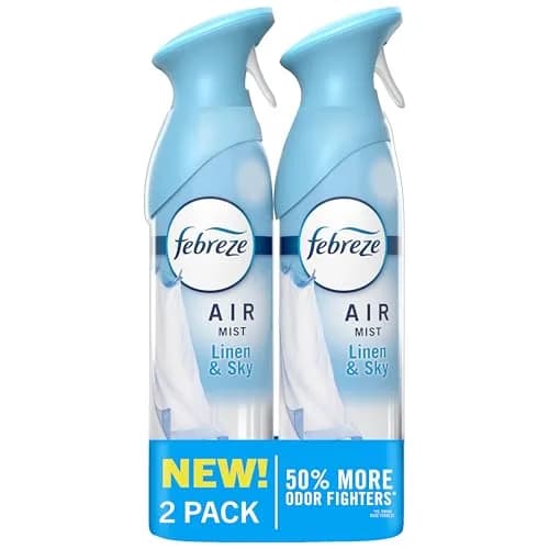 Febreze Air Mist Air Freshener Spray Linen & Sky Scent 473ml (16.2oz) Pack of 2 | Fights Odors for 6 Hours thumbnail 1
