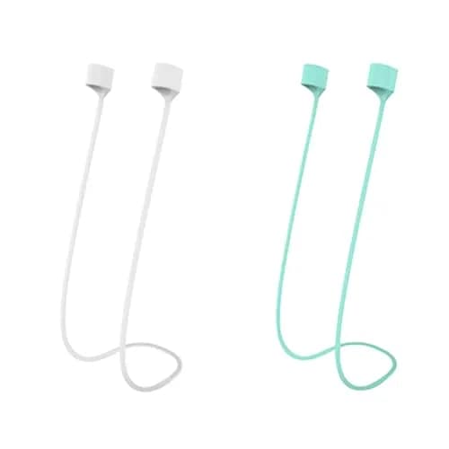 MULTAICH Magnetic Anti-Lost Straps for AirPods | Colorful Silicone Neck Rope, 2pcs, Unisex thumbnail 1