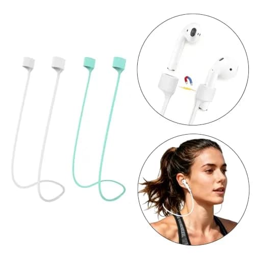 MULTAICH Magnetic Anti-Lost Straps for AirPods | Colorful Silicone Neck Rope, 2pcs, Unisex thumbnail 2