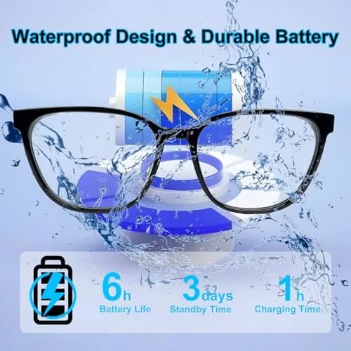 XOOMEER AI Smart Glasses with Translation & Photochromic Lenses | Bluetooth Audio, Waterproof thumbnail 4