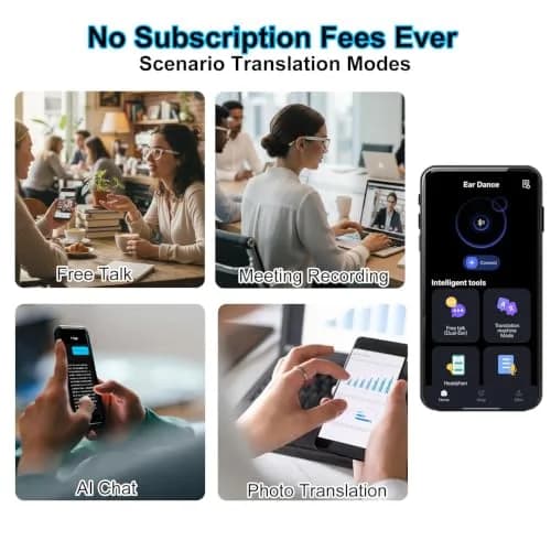 XOOMEER AI Smart Glasses with Translation & Photochromic Lenses | Bluetooth Audio, Waterproof thumbnail 5