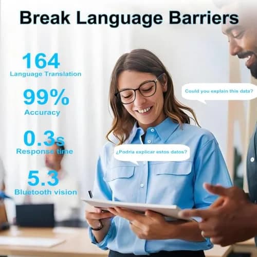 XOOMEER AI Smart Glasses with Translation & Photochromic Lenses | Bluetooth Audio, Waterproof thumbnail 2