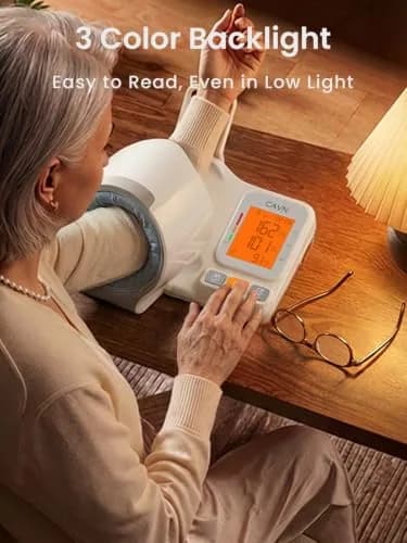 CAVN Automatic Blood Pressure Monitor with Barrel-Type Cuff & Type-C Rechargeable Battery | FDA-Cleared for Home Use thumbnail 5
