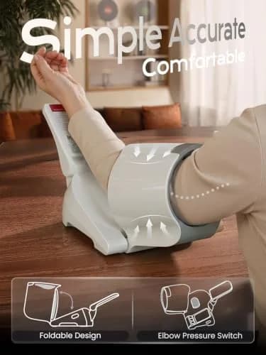 CAVN Automatic Blood Pressure Monitor with Barrel-Type Cuff & Type-C Rechargeable Battery | FDA-Cleared for Home Use thumbnail 3