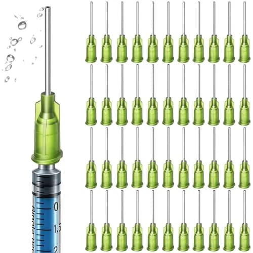 Honoson 150 Pcs Blunt Tip Needles 1 Inch Luer Lock, Black | 14G x 1 Inch (25mm) Stainless Steel Dispensing Needles thumbnail 1