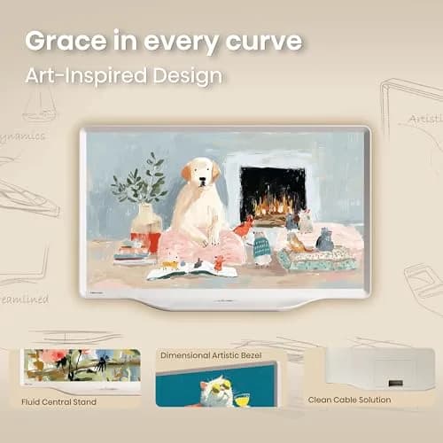Hisense 32-Inch S5 DécoTV Series Hi-QLED FHD Smart Fire TV (32S5QF) - Versatile Fit, Art-Inspired Design thumbnail 7