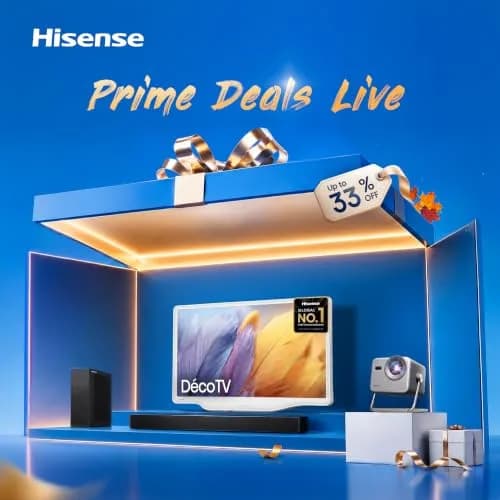 Hisense 32-Inch S5 DécoTV Series Hi-QLED FHD Smart Fire TV (32S5QF) - Versatile Fit, Art-Inspired Design thumbnail 2