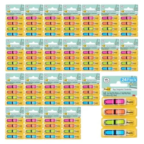 Post-it Arrow Flags 0.47 in. x 1.7 in. 2304 Total Flags | Assorted Bright Colors thumbnail 1