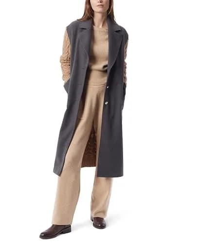 DEE OCLEPPO Womens Adara Button Front Sweater Trench Coat | Chic & Versatile for Women thumbnail 1