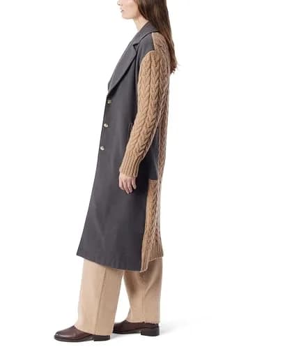 DEE OCLEPPO Womens Adara Button Front Sweater Trench Coat | Chic & Versatile for Women thumbnail 2