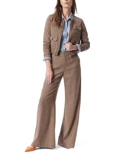 DEE OCLEPPO Womens Lena Collarless Zip Front Crop Jacket 65% Polyester, 33% Viscose, 2% Spandex | Chic, Versatile & Imported thumbnail 2