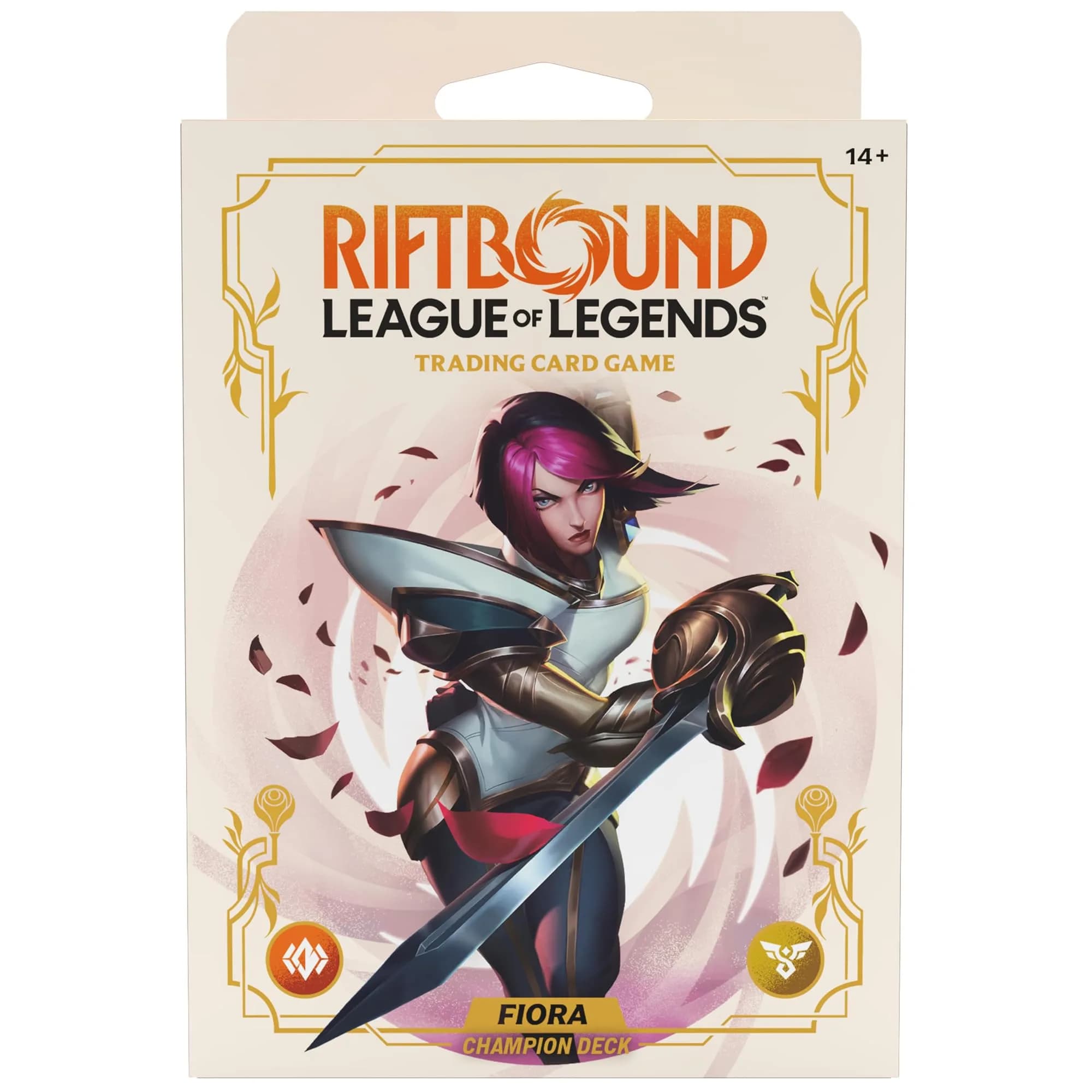 Jasco Games Riftbound: League of Legends TCG Spiritforged - Fiora Champion Deck 5.1 x 7.1 x 1.4 inches | Powerful Board Boosts