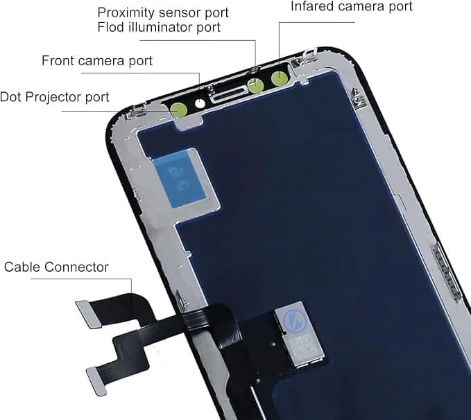 LL TRADER 5.8" LCD Display Screen Replacement for iPhone X with Repair Kit - view 5