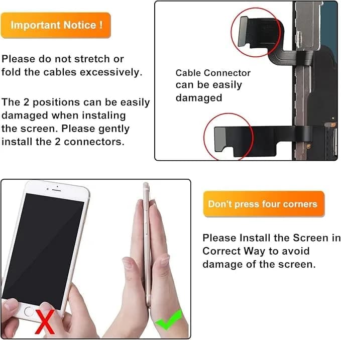 LL TRADER iPhone Xs MAX 6.5" LCD Screen Replacement with Repair Kit | High-Quality Retina Display - view 7