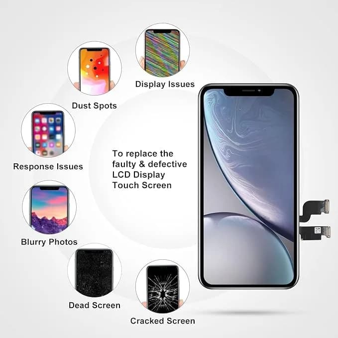 LL TRADER iPhone Xs MAX 6.5" LCD Screen Replacement with Repair Kit | High-Quality Retina Display - view 5