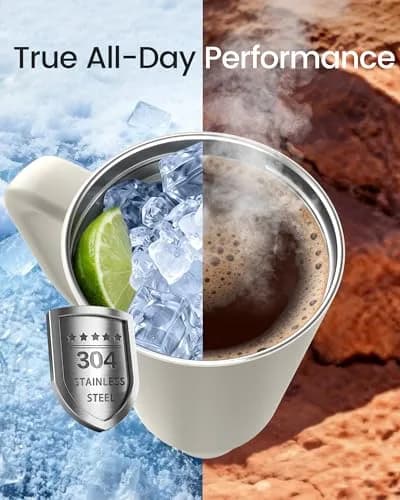 Renoj Insulated Mug 32 oz | Spill-Resistant Travel Water Bottle for Hot & Cold Drinks thumbnail 6