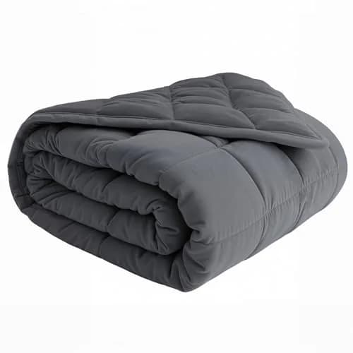 HOELLL Weighted Blanket 10lbs 48"x72" | Full Size for Adults, Breathable Cotton thumbnail 1