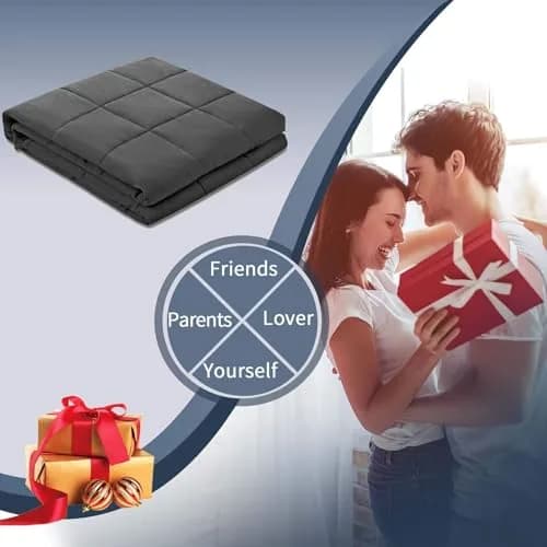 HOELLL Weighted Blanket 10lbs 48"x72" | Full Size for Adults, Breathable Cotton thumbnail 7