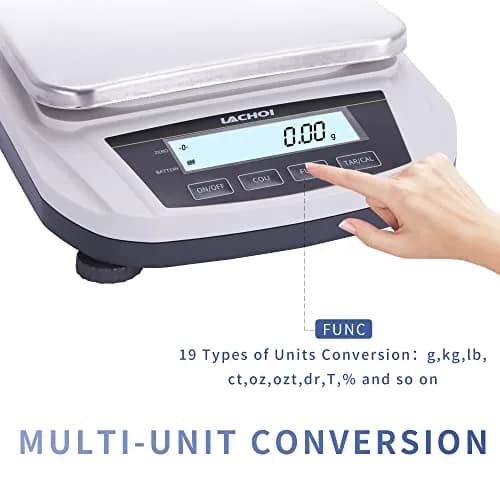 LACHOI Lab Scale 0.01g*5000g | Precision Laboratory Balance with LCD Display thumbnail 4