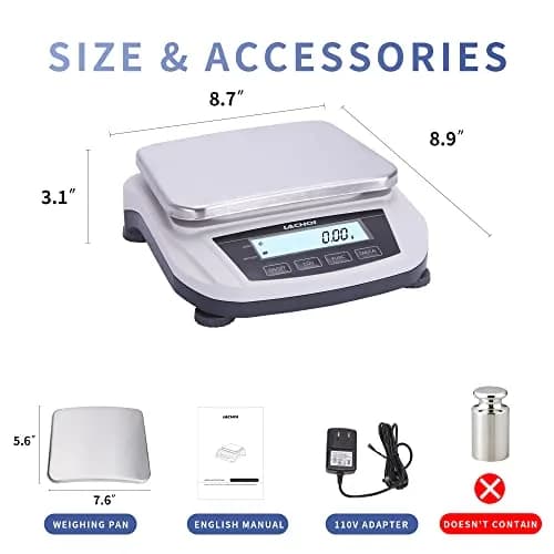 LACHOI Lab Scale 0.01g*5000g | Precision Laboratory Balance with LCD Display thumbnail 2