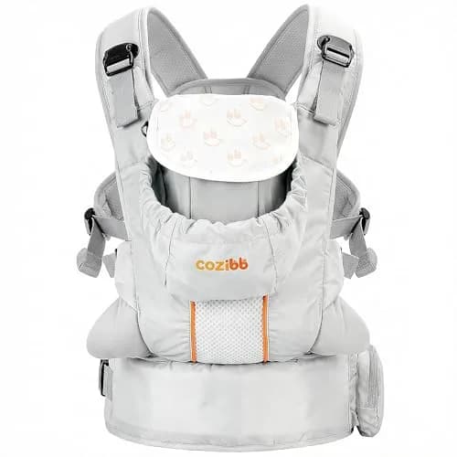 CoziBB Baby Carrier 3-in-1 with Air Cushion Waist Belt | Ergonomic Newborn to Toddler Support (70-120 chars) thumbnail 7
