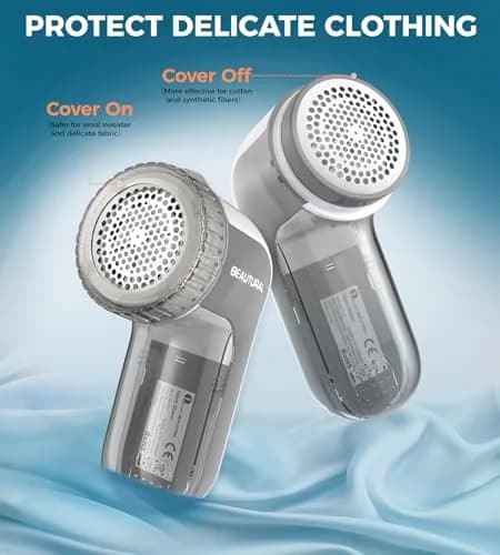 BEAUTURAL Rechargeable Fabric Shaver and Lint Remover, Portable Sweater Defuzzer with 3 Speeds | Removes Pilling from Clothes and Upholstery thumbnail 6