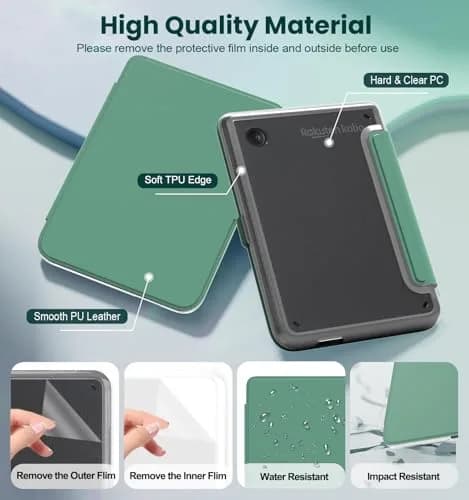E NET-CASE Detachable Magnetic Case for 6" Kobo Clara Colour (2024) / Clara BW (2024) / 2E (2022) | Auto Sleep/Wake, Clear Back thumbnail 4