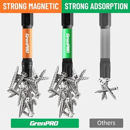 GRENPRO 35-Piece Impact Screwdriver Bit Set, 2" (5.08 cm) S2 Steel | For Impact Drivers & Automotive Repairs thumbnail 2