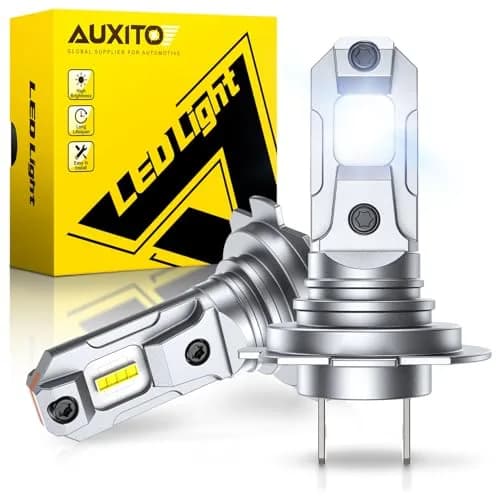 AUXITO H7 LED Headlight Bulbs 6500K Cool White 2-Pack | 600% Brighter, Plug-and-Play thumbnail 1