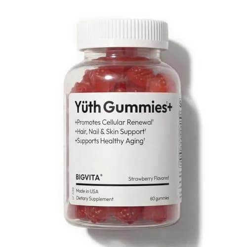 BIGVITA Yuth Gummies 60 | Spermidine Cellular Renewal & Anti-Aging Support thumbnail 1