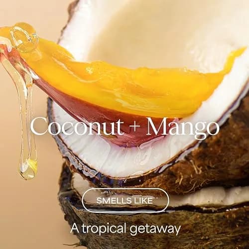 RAW SUGAR Coconut Mango Glow Body Wash 20 Fl Oz | Brightening & Hydrating Vegan Gel thumbnail 2