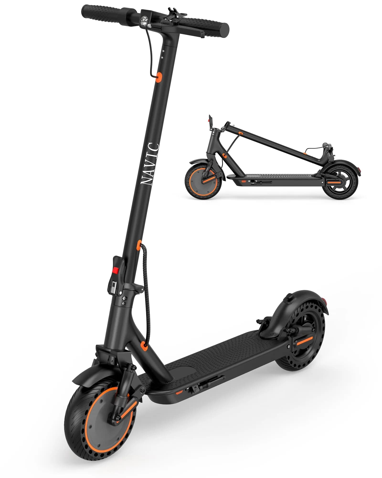 NAVIC Electric Scooter for Adults, 19 MPH, 28 Miles Range, 11" Tires, Dual Suspension, APP Control | UL Certified
