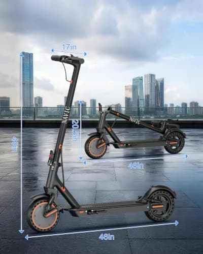 NAVIC Electric Scooter for Adults, 19 MPH, 28 Miles Range, 11" Tires, Dual Suspension, APP Control | UL Certified thumbnail 6