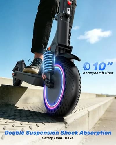 NAVIC Electric Scooter for Adults, 19 MPH, 28 Miles Range, 11" Tires, Dual Suspension, APP Control | UL Certified thumbnail 3