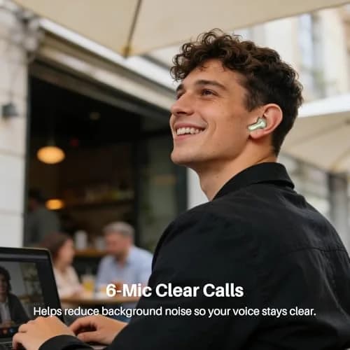 TOZO Hybrid Active Noise Cancelling In Ear Wireless Earbuds | 68H Playtime, IPX8 Waterproof thumbnail 5
