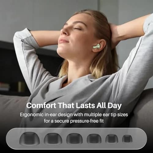 TOZO Hybrid Active Noise Cancelling In Ear Wireless Earbuds | 68H Playtime, IPX8 Waterproof thumbnail 7