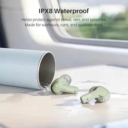 TOZO Hybrid Active Noise Cancelling In Ear Wireless Earbuds | 68H Playtime, IPX8 Waterproof thumbnail 9