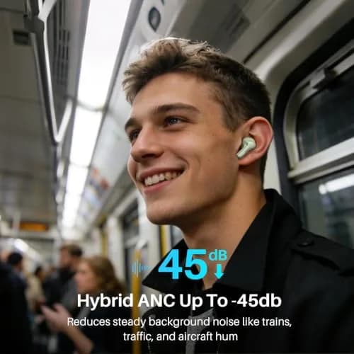 TOZO Hybrid Active Noise Cancelling In Ear Wireless Earbuds | 68H Playtime, IPX8 Waterproof thumbnail 3