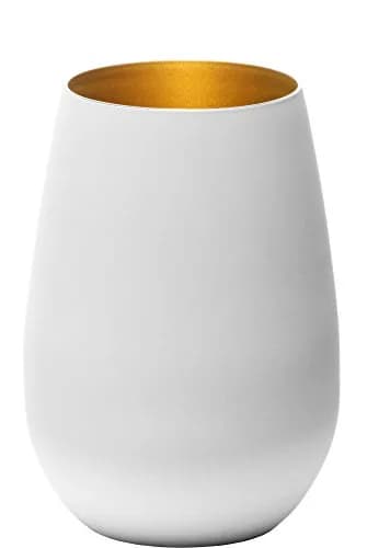 シュトルツル・ラウジッツ(Stolzle lausitz) White Gold Double Color Tumbler 465ml | Eco-Friendly Lead-Free Crystal thumbnail 1