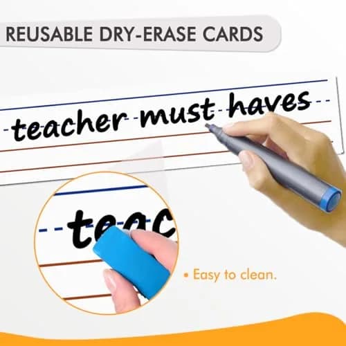 OFFSLIN Daily Schedule Pocket Chart, 13+1 Pockets Classroom Pocket Chart for Office & School thumbnail 4