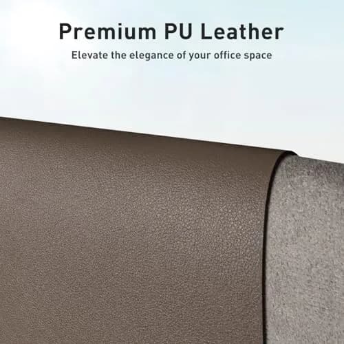 Aothia Leather Desk Pad Protector 48" x 17" (122cm x 43cm) | Protects Desks from Scratches, Stains, and Spills thumbnail 2