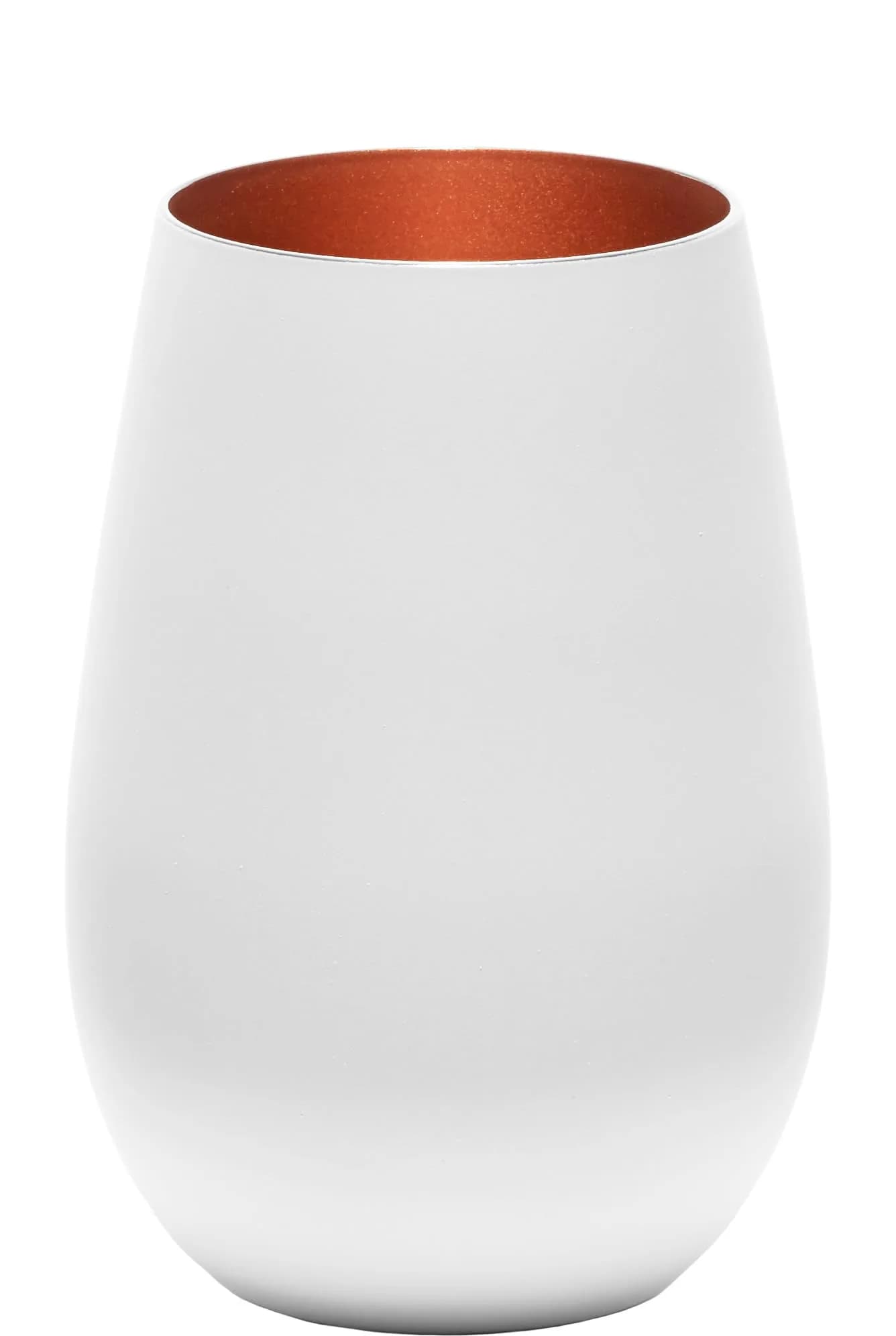 シュトルツル・ラウジッツ(Stolzle lausitz) White Gold Double Color Tumbler 465ml | Eco-Friendly Lead-Free Crystal — white bronze / 1