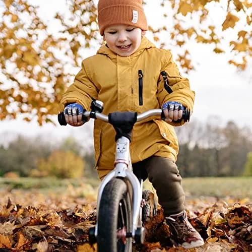 Luwint Kids Half Finger Gloves Blue Large | Breathable Non-Slip Sport Gloves for Cycling Camping Climbing Outdoor Activities thumbnail 7