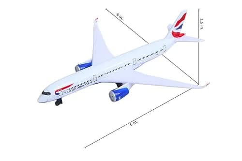 Daron British Airways A350 Single Plane Die-Cast Metal Toy for Ages 3+ | Authentic British Airways Livery thumbnail 2