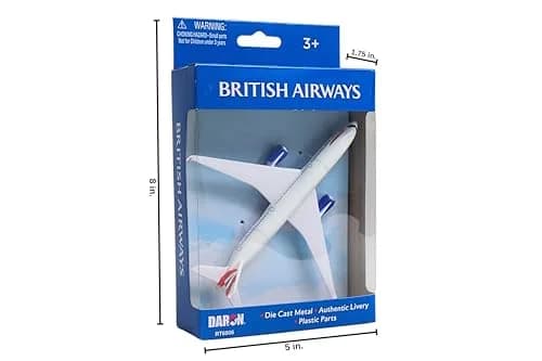 Daron British Airways A350 Single Plane Die-Cast Metal Toy for Ages 3+ | Authentic British Airways Livery thumbnail 3